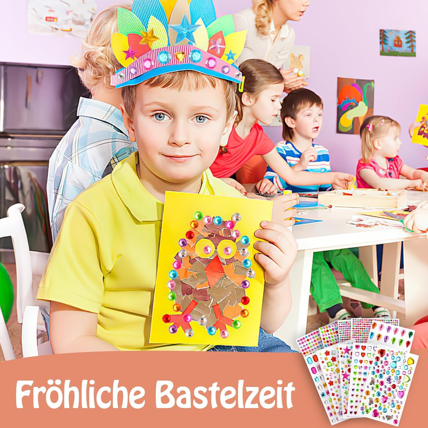 Pierres Pailletées Pour Travaux Manuels, Strass Autocollants