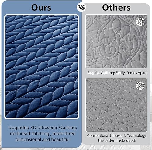 Vista 125 de IR Imperial Rooms - Juego de colcha individual (68 x 86 pulgadas) + 1 funda de almohada (20 x 26 + 2 pulgadas), 2 piezas, ligera, reversible