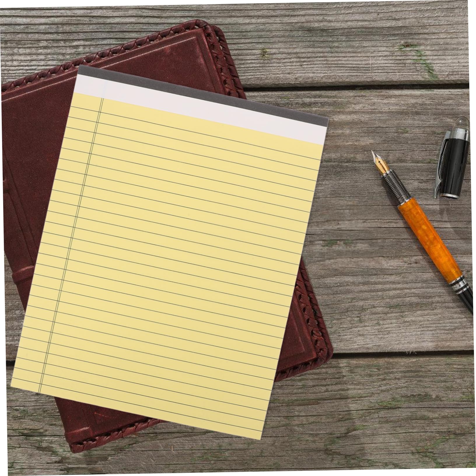 Blocco Note Legale Riduce Sprechi 30 Pagine Doppia Faccia Giallo 10 Pezzi Materiale Carta Ecologico per Prendere Appunti e Attività Quotidiane