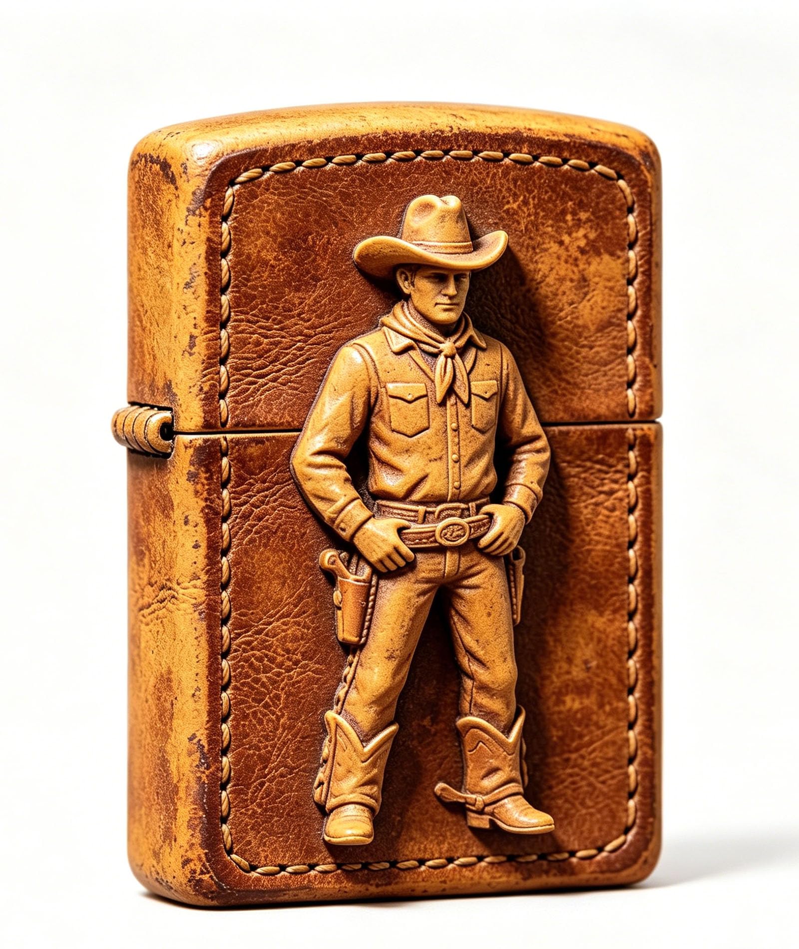 Vintage Trench Lighter Cool Soft Flame Kerosene Fluid Refillable Lighter with Flint Wheel Ignition (No Fuel) (A)