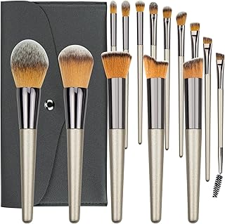 Fantasyon14PCS Makeup Brushes Champagne, Makeup Brushes Makeup Brush Set Professional Makeup Brush Set Professional Face Makeup Set Foundation Brush, Premium Synthetic Makeup Brushes