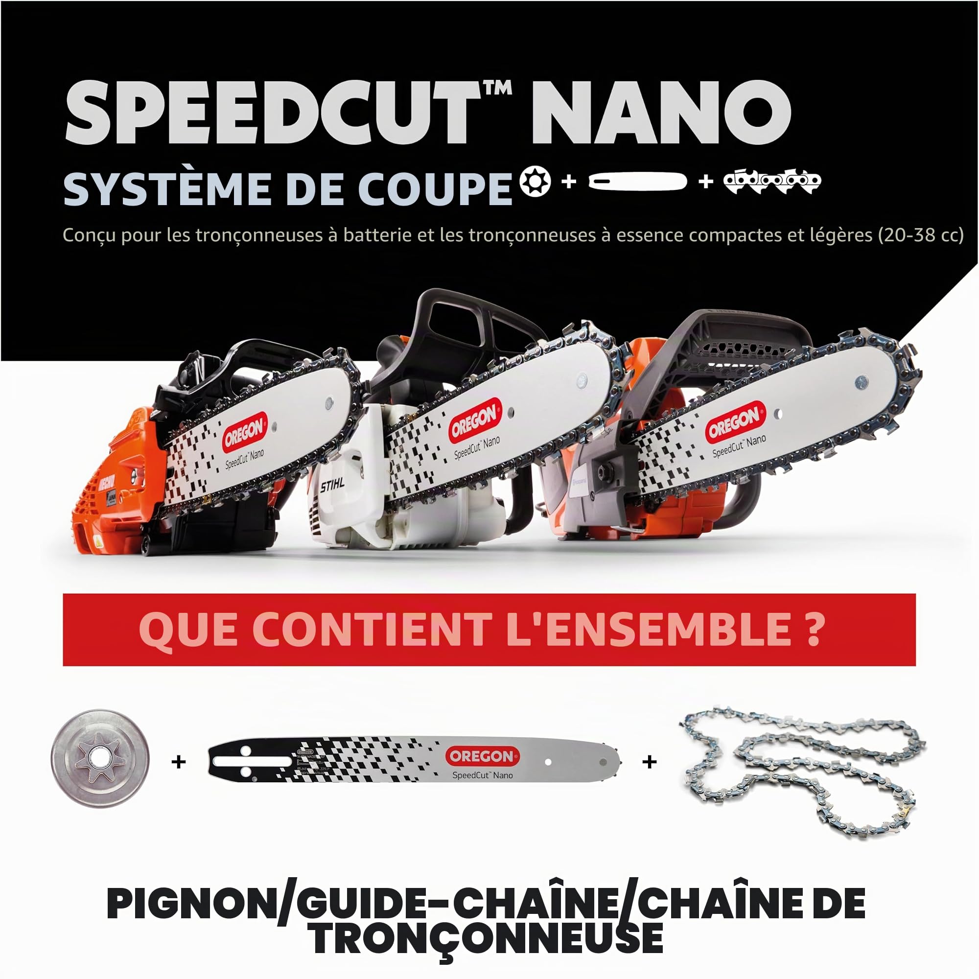 Oregon SpeedCut Nano Kit de Conversion pour Tronçonneuse