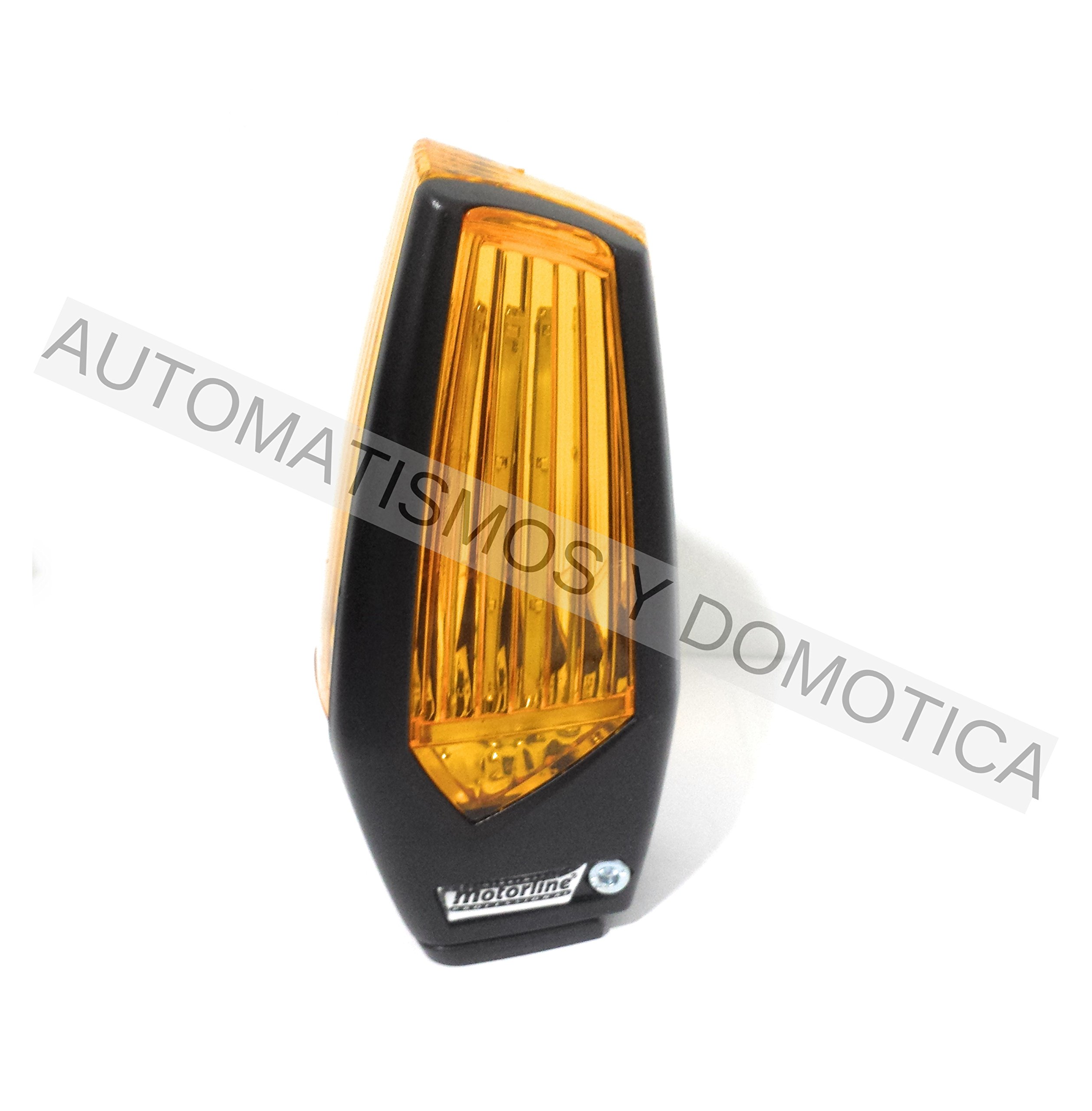 Motorline MP205 Lampe LED clignotante multitension pour signalisation de fonctionnement de portes automatiques de garage, parking