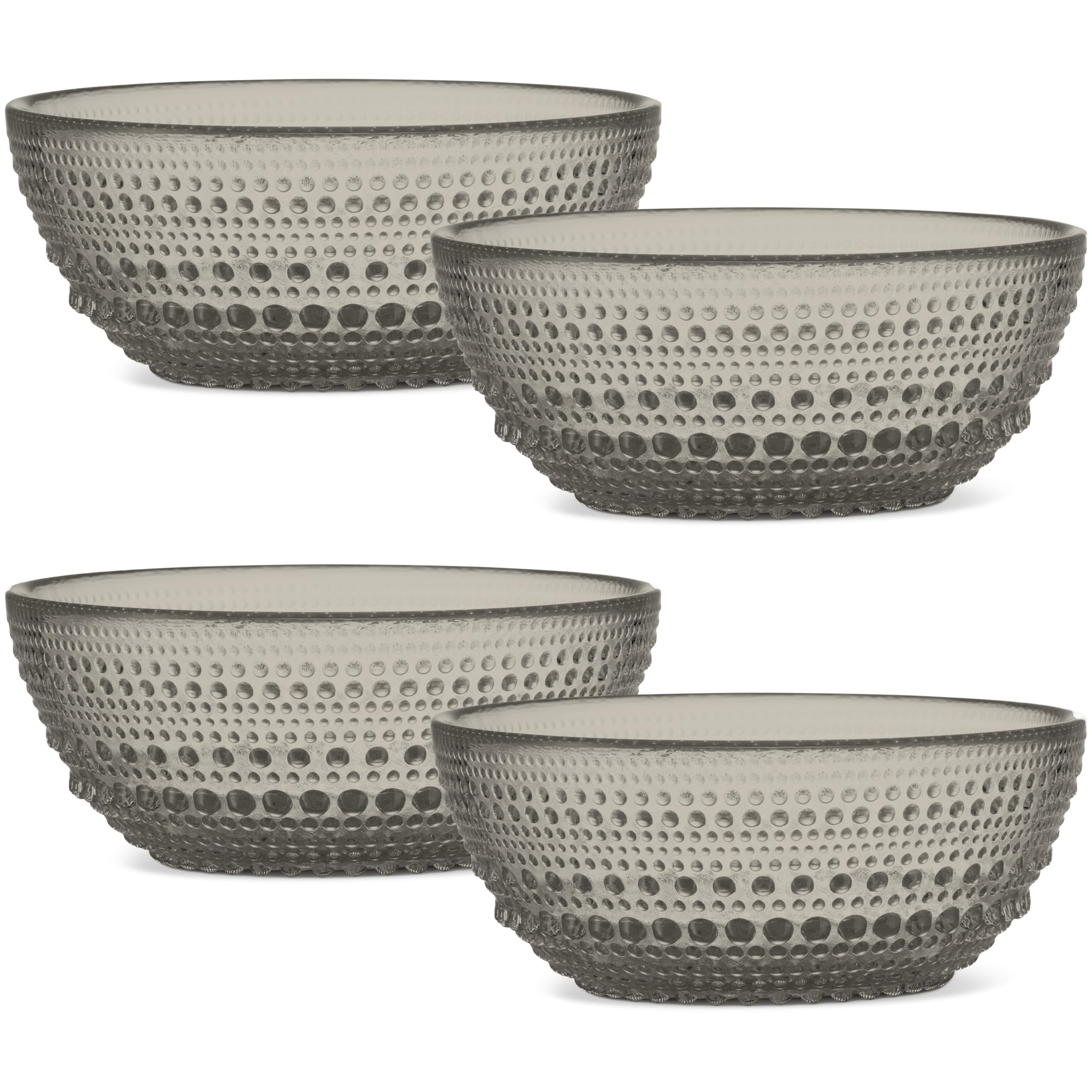 Yungala Smokey Black Glass Bowl Set