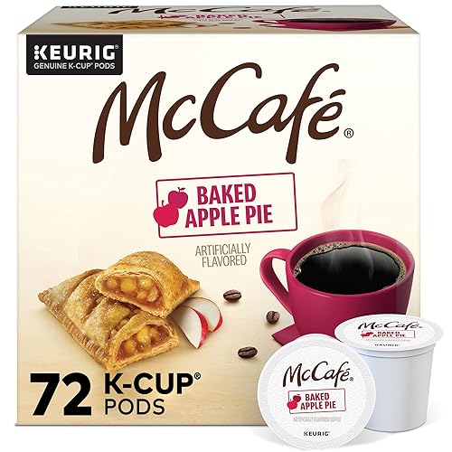 McCafe Café horneado de tarta de manzana, cápsulas Keurig individuales K-Cup de 72 unidades