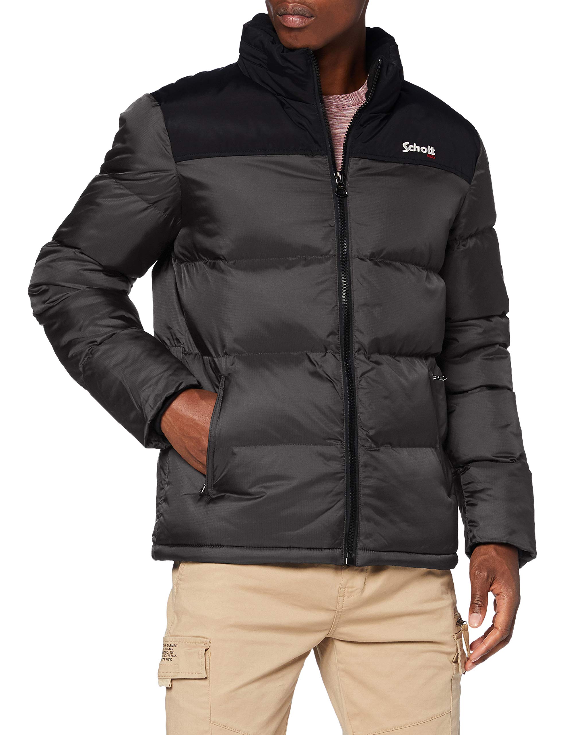 Schott NYC Men's Utah Jacket Not Applicable, Anthracite, Xx-Large