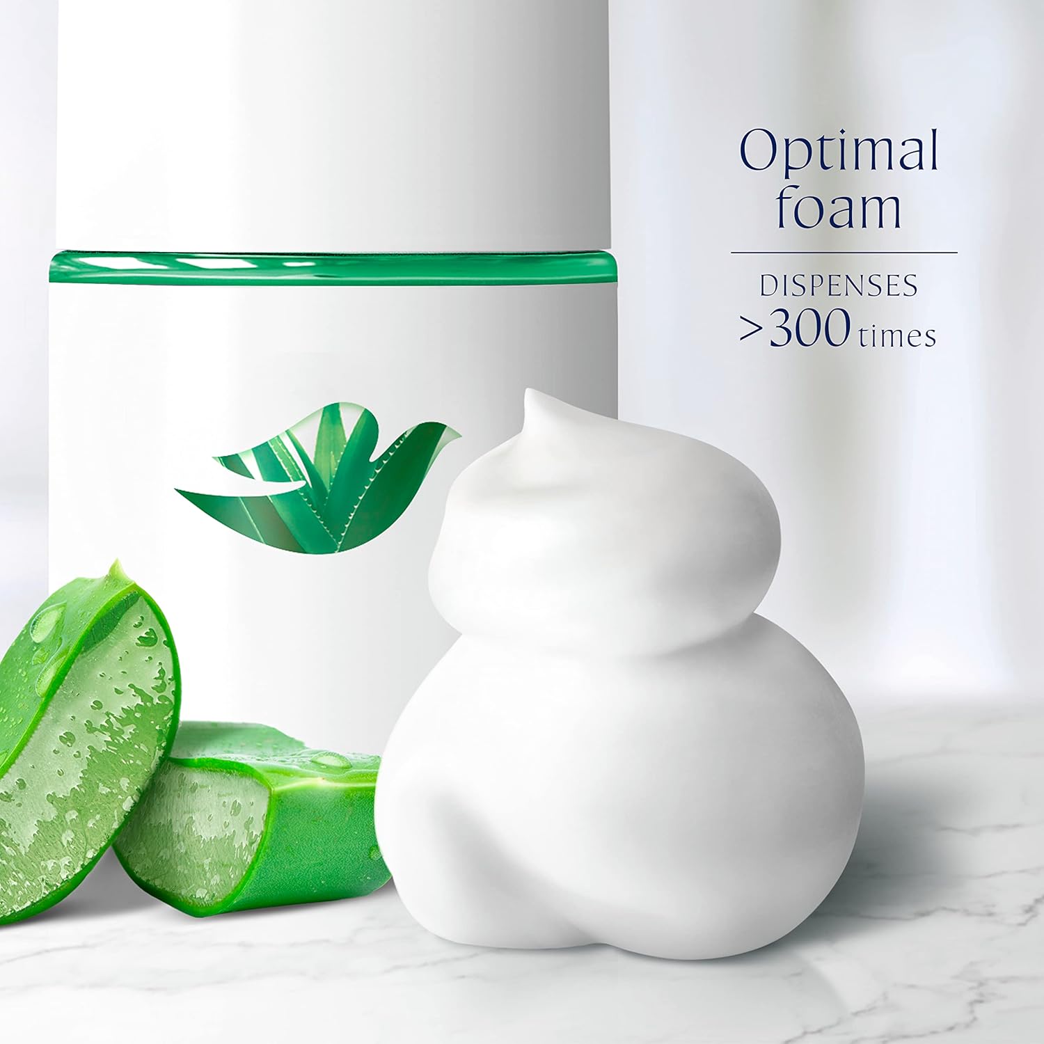 Dove Nourishing Foaming Hand Wash Touchless Dispenser Refill Aloe and Eucalyptus Moisturizing Hand Wash for Lasting Nourishment 10.1 oz 6-pack