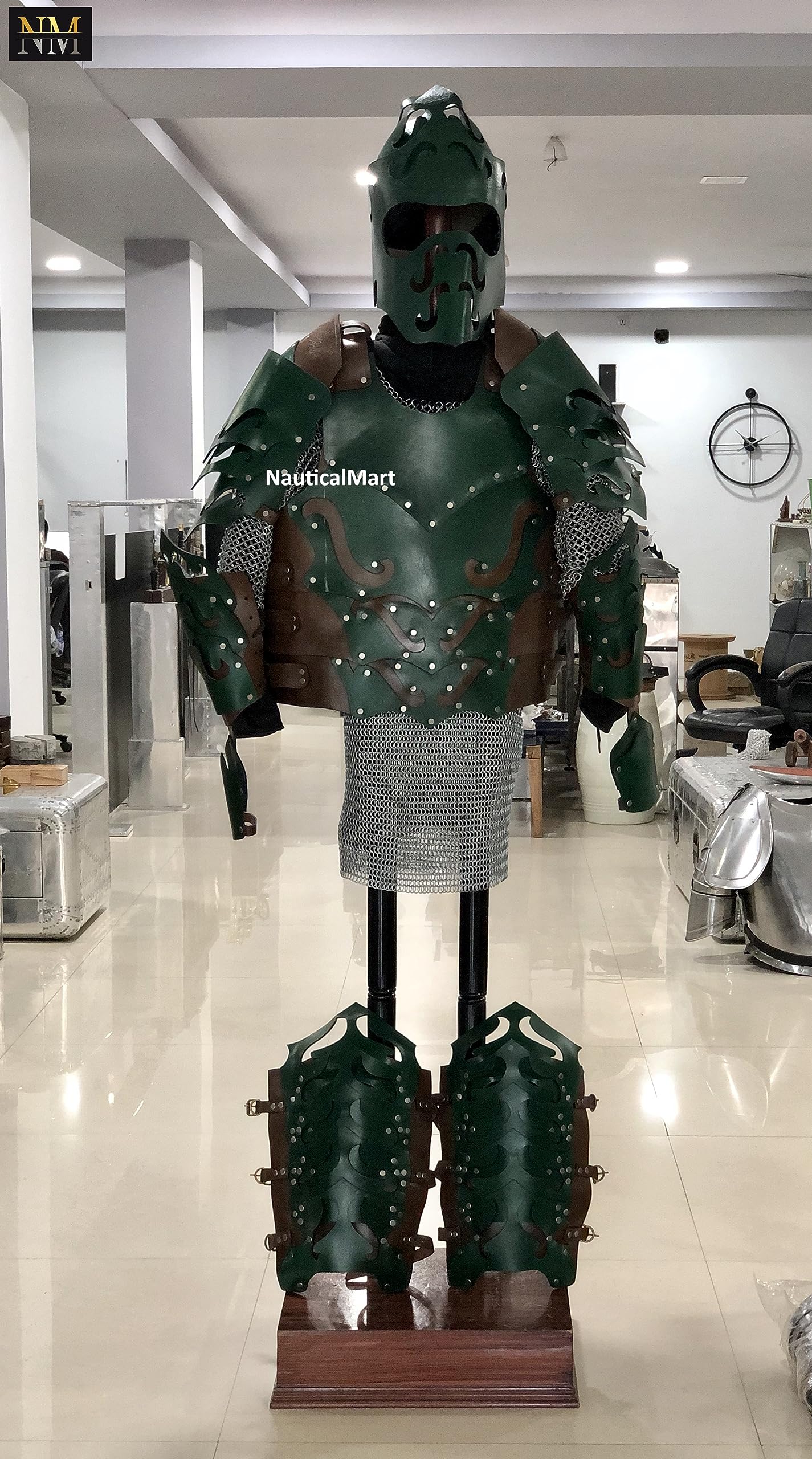 Nautical-Mart Woodland Full Armor - Leather Armor for LARP