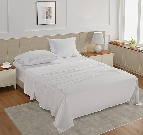 Miniatura 3 de LANE LINEN - Sábanas tamaño Split King para cama ajustable, 450 hilos, 100% algodón, 2 sábanas bajeras individuales XL, con bolsillo profundo,