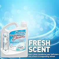 Vista 5 de Wet & Forget Limpiador de ducha en aerosol para aplicación semanal multisuperficie, no requiere fregar, fórmula sin blanqueador, listo para usar
