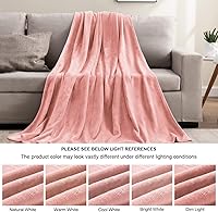 Vista 237 de BEDELITE Fleece Blanket White Throw Blanket for Couch & Bed, Luxury Plush Cozy Fuzzy Blanket 50" x 60", Super Soft Warm Lightweight Throw Blanket