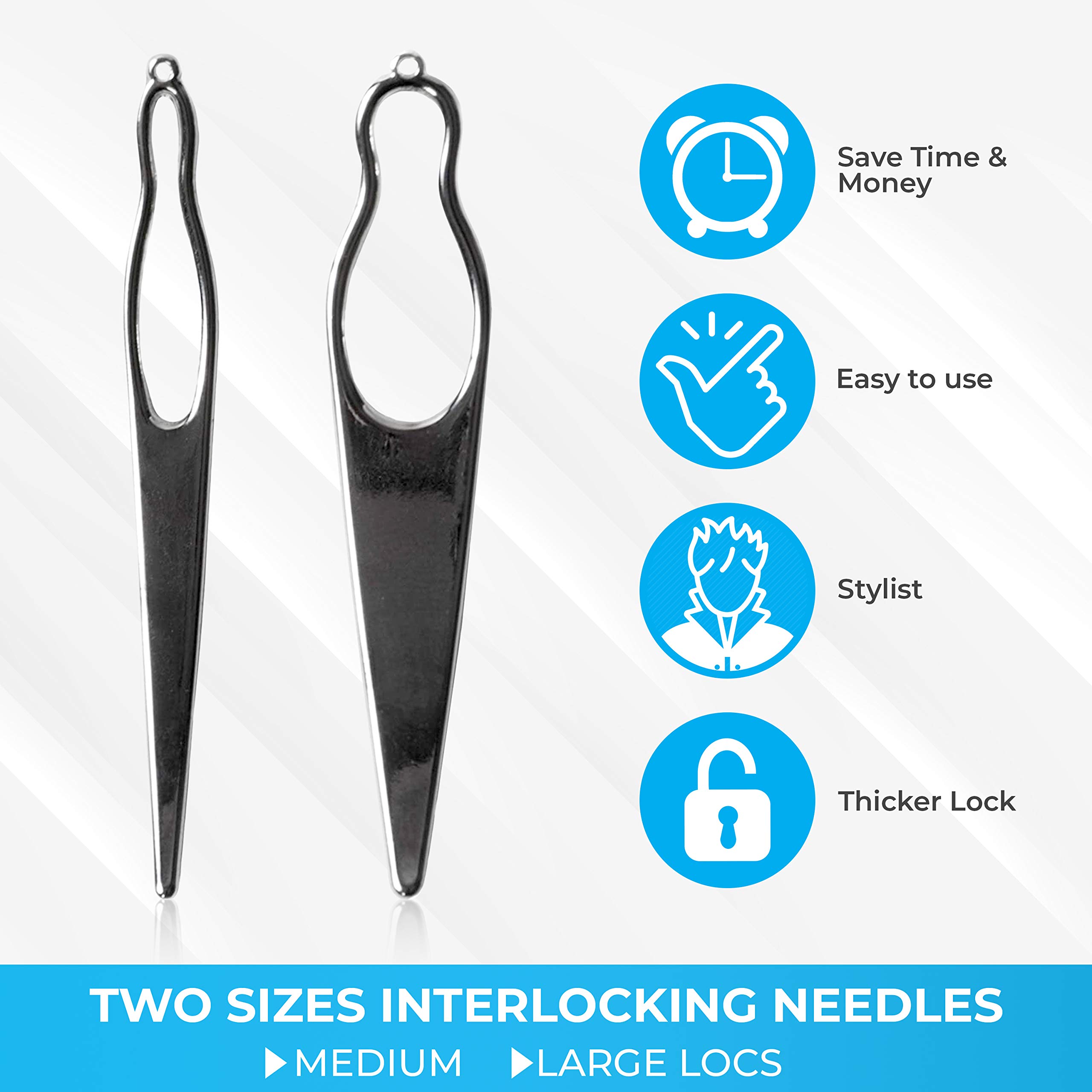 Buy Starter Locs Kit 1 Hair Sponge, 2 Dreadlock Crochet Hooks, 2