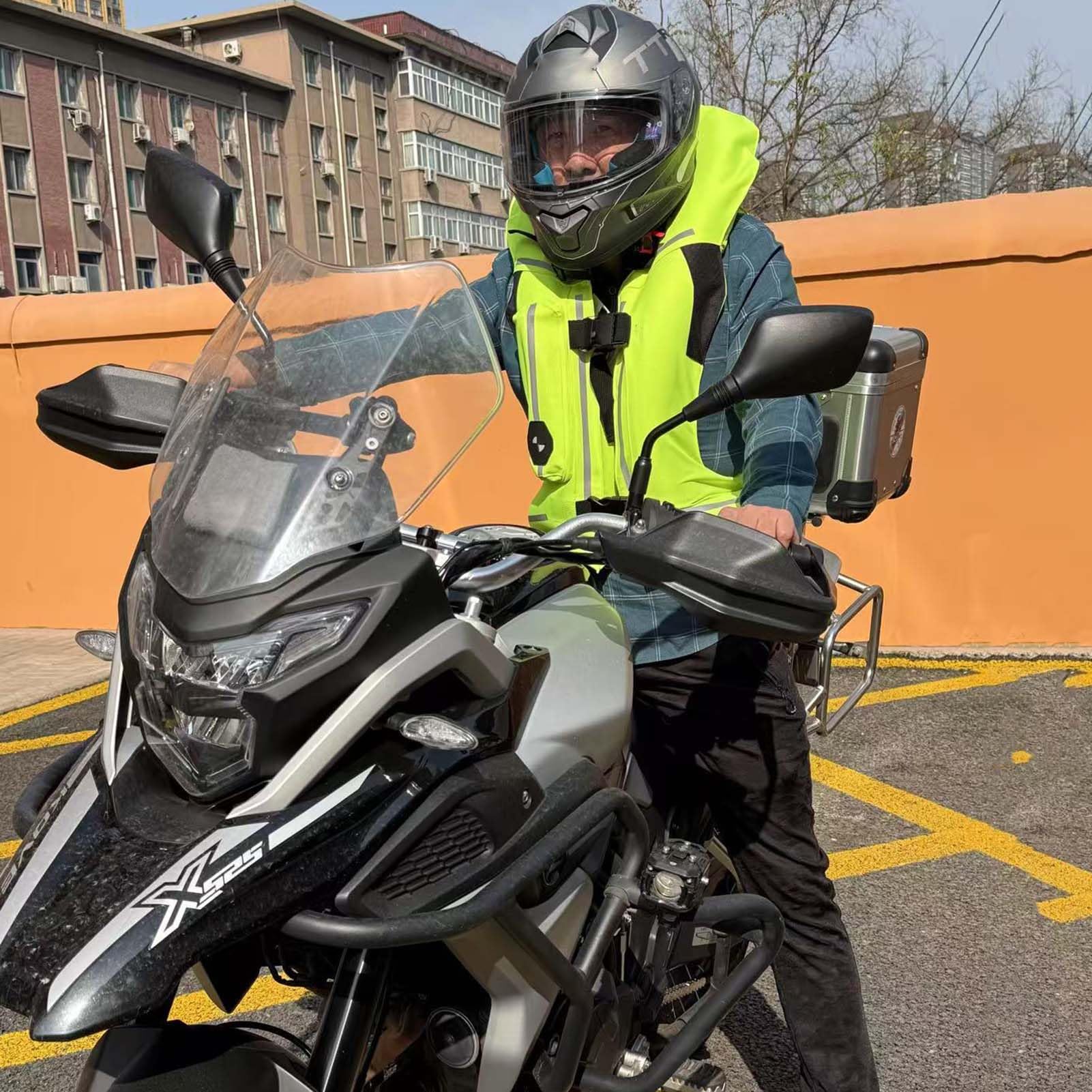 Chaleco Airbag Moto,Profesional Ajustable Motocross Reflectantes Homologado Reutilizable Hipica Chaqueta Resistente A Caídasequipo para Conducir Motocicletas