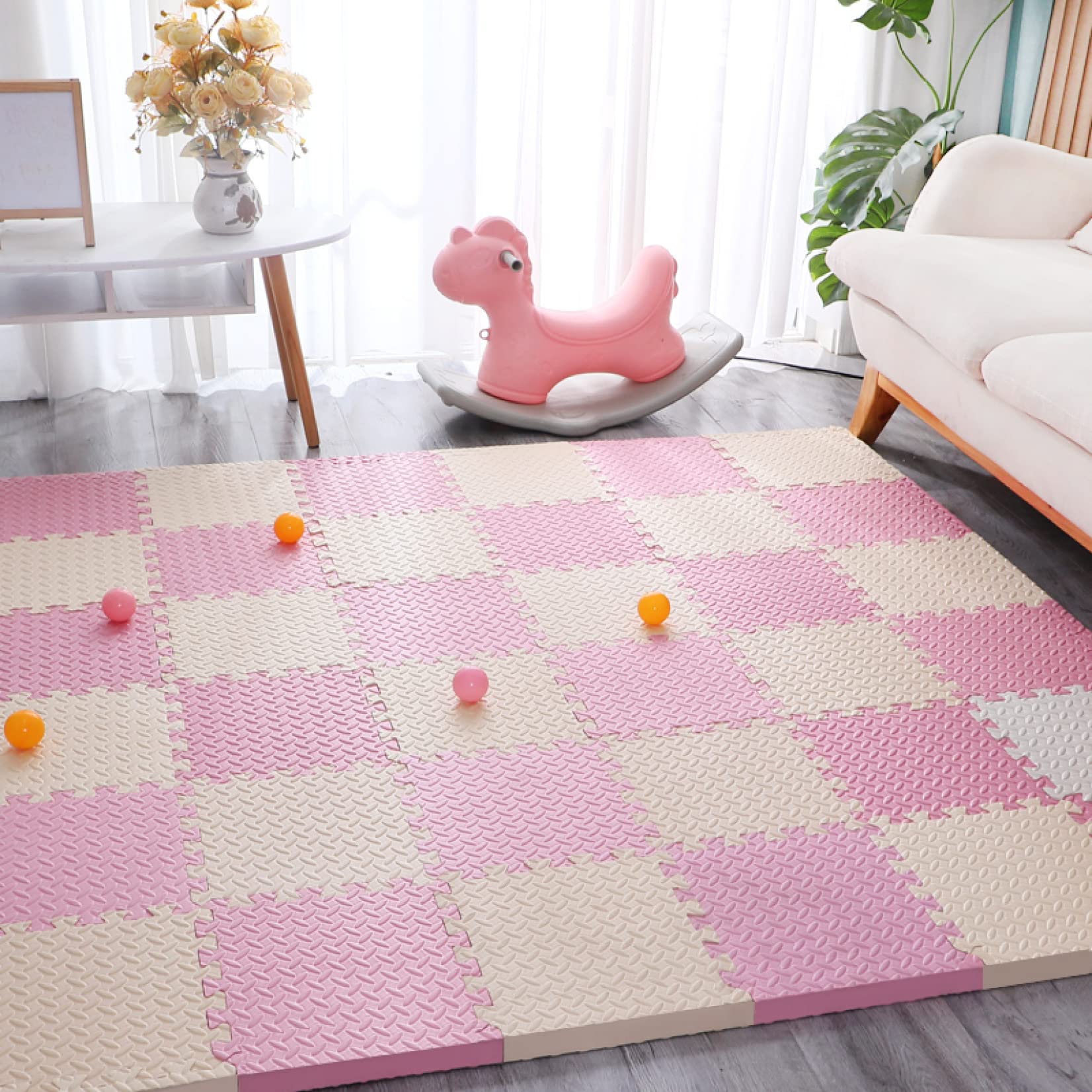 Amazon｜タイルカーペット 30×30 難燃タイルカーペット ジョイント 