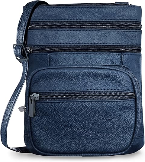 Ciana Genuine Leather Cross Body Bags Purse for Women, Purses Women's Shoulder Sling Handbags Soft Purse