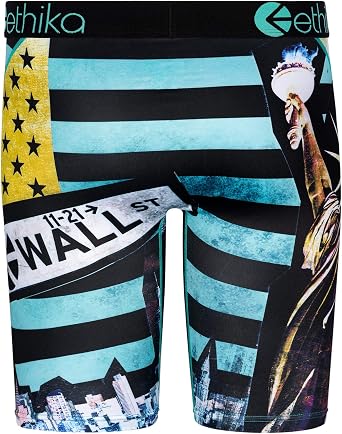 Ethika Mens Staple Boxer Brief | Ride-Up Comfort. Built with premium stretch fabric for enhanced wear. Features signature design details. Style: Unapologetic.