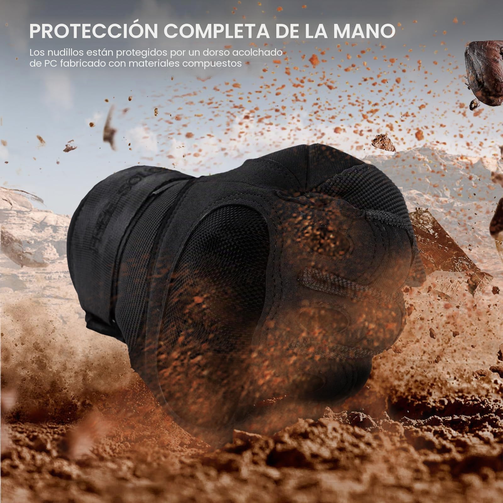 FREE SOLDIER Guantes Moto Verano Hombre Tacticos Militares Combate Deportes Aire Libre Escalada Ciclismo MTB Airsoft Paintball Senderismo Trabajo