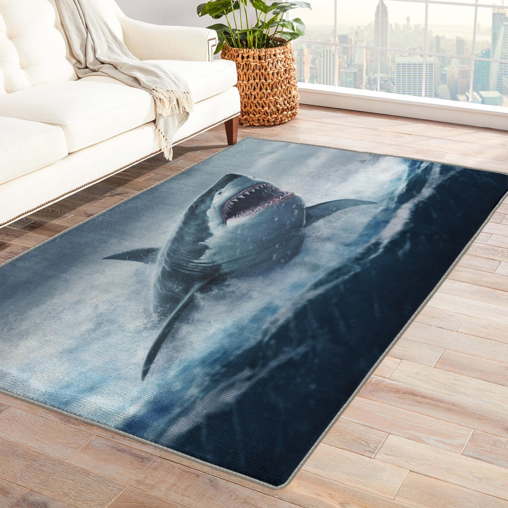 Amazon.com: Shark Rug & Home Decor - 2x3 Rug, Ocean Rugs for