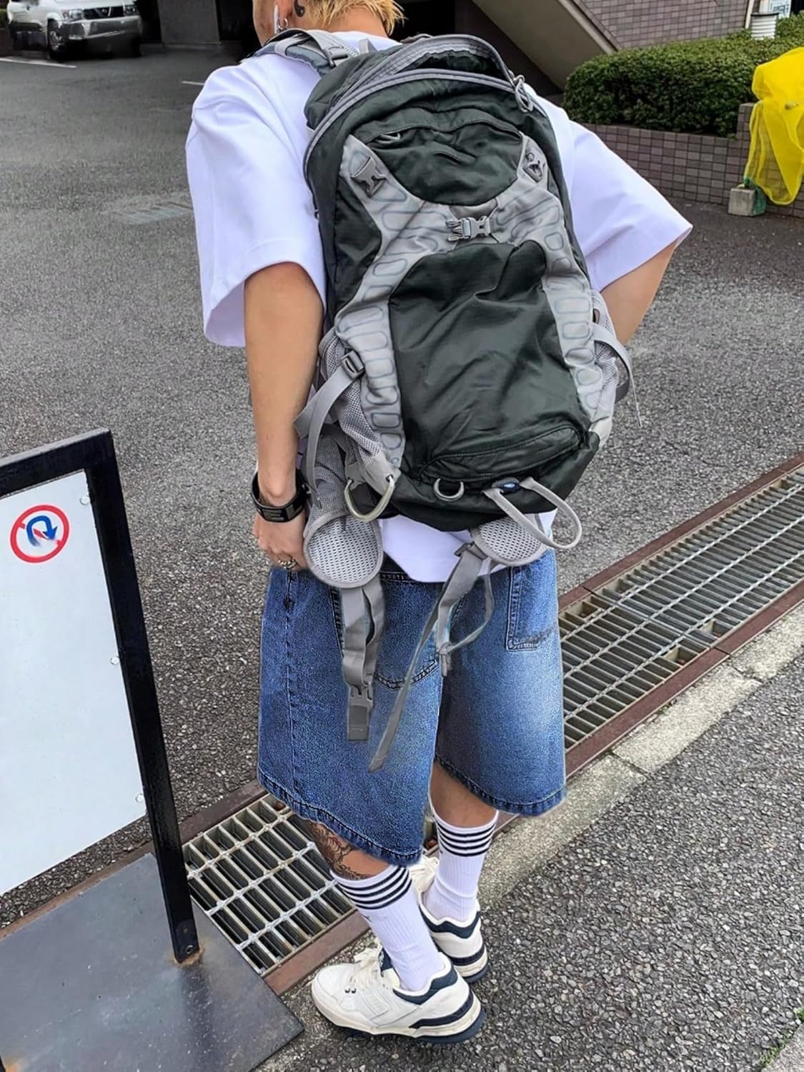 Mens Baggy Jean Shorts Loose Fit Vintage Wide Leg Jorts Y2K Streetwear Hip Hop Casual Denim Shorts - Image 6