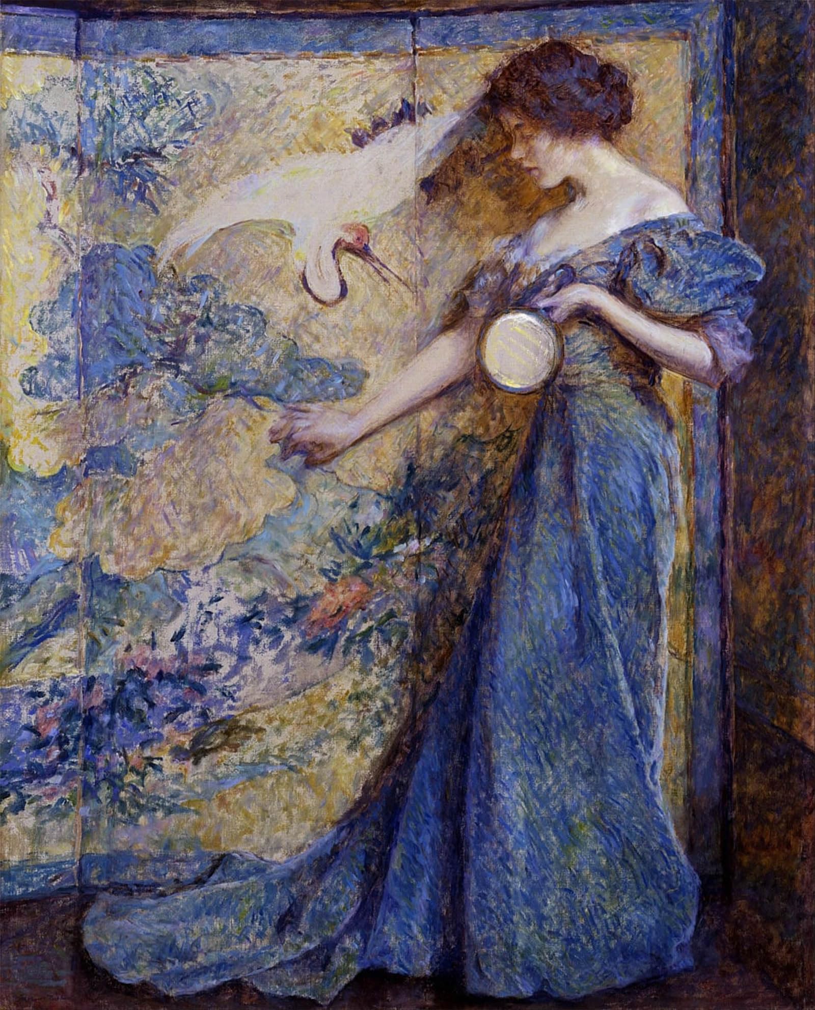 POSTERIIk Vintage Print Pop Art Landscape Artwork the Mirror by Robert Payton Reid Art Prints for Office Home Decor 60x90cm