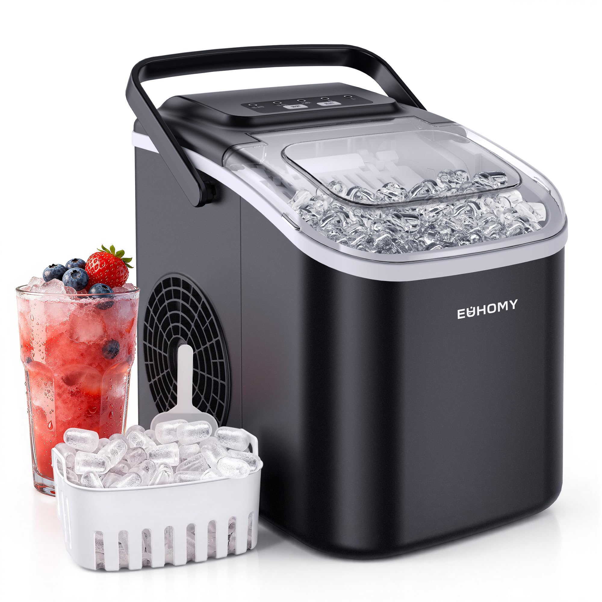 Amazon.co.jp: EUHOMY 製氷機 家庭用 【高速製氷 2種類氷サイズ