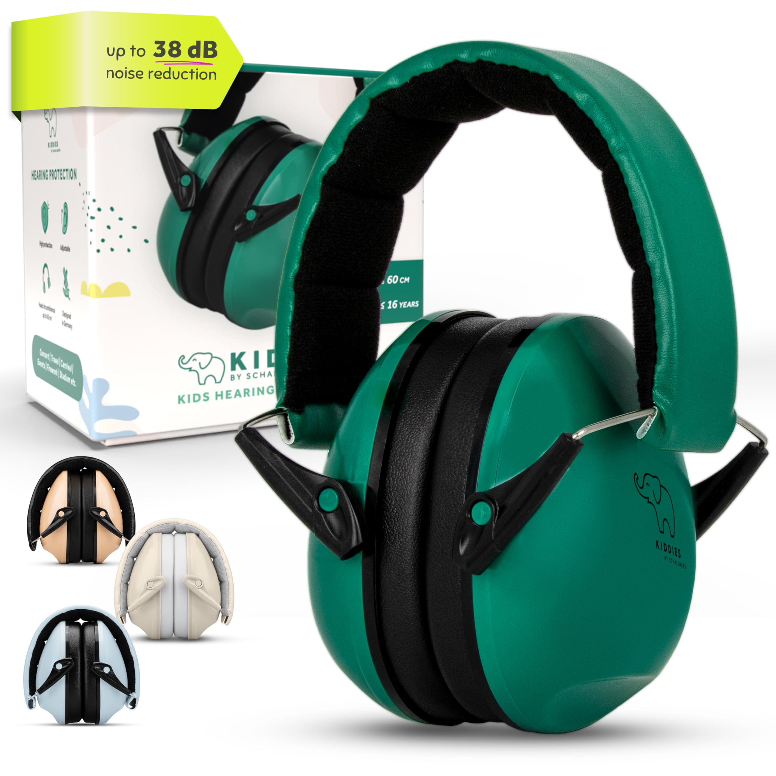Schallwerk Ear defenders Kiddies | Hearing Protection for Children - CE Certified Noise Protection Headphones Mini - Ear Defender ideal for everyday Life & Events