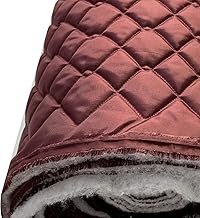 EU Fabrics - Quilted Waterproof Fabric - 23 Colours - 4oz - Outdoor Bedding - Jacket -Upholstery Fabric - Dress Clothing - Sold by The Meter. 150cm Wide - (Wine)
