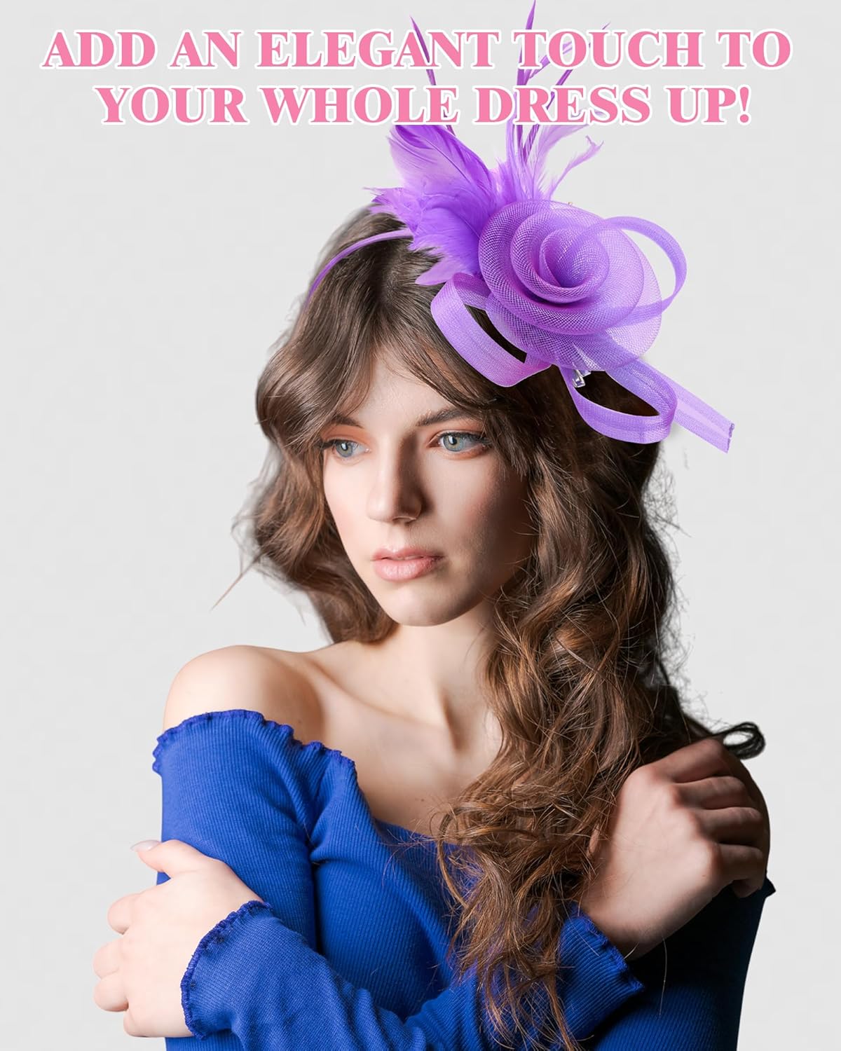 6 Pcs Fascinators for Women Tea Party Hats for Cocktail Wedding Tea Party Accessories - Image 4