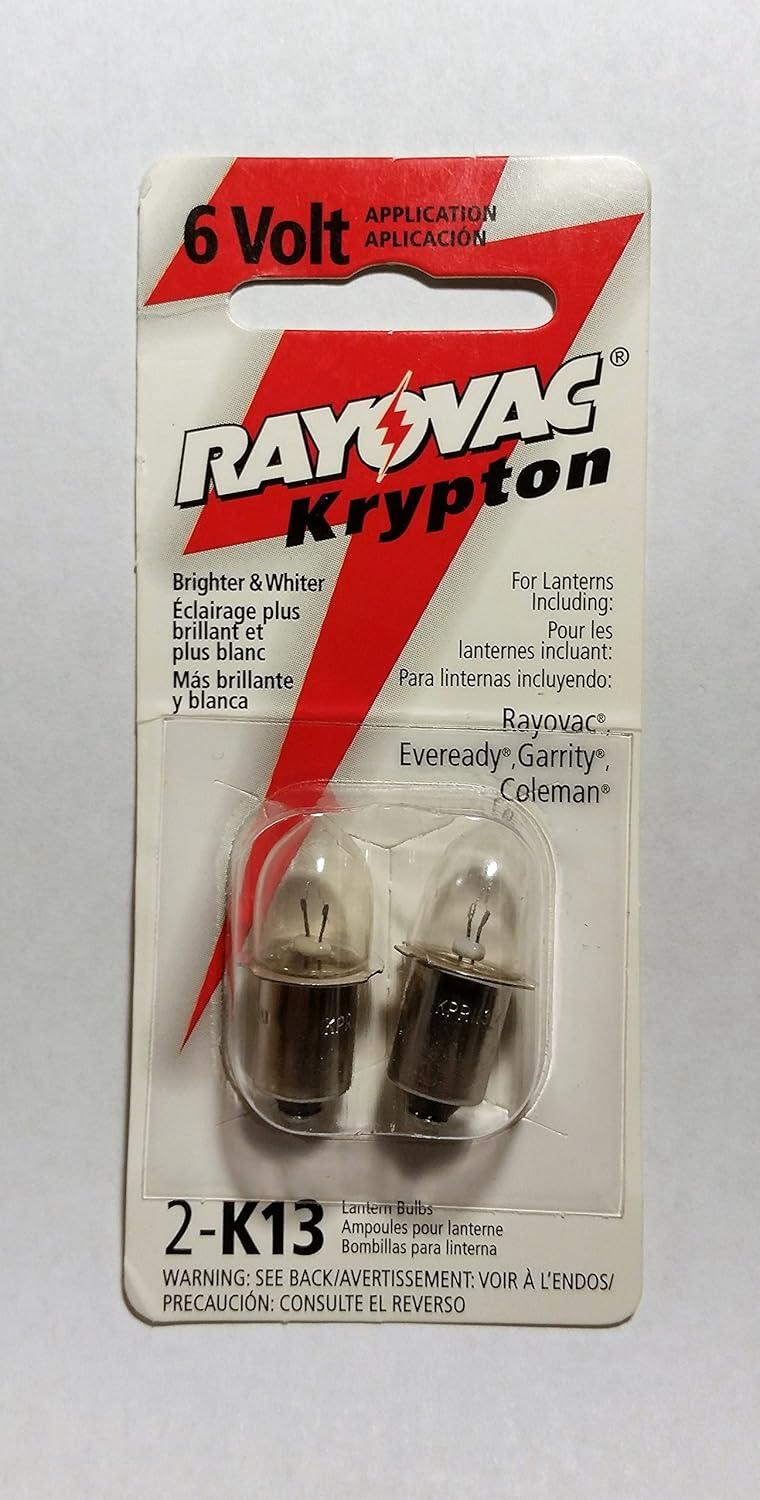Rayovac K132TA Krypton Bulb for 6V Applications with Flanged Base, Two