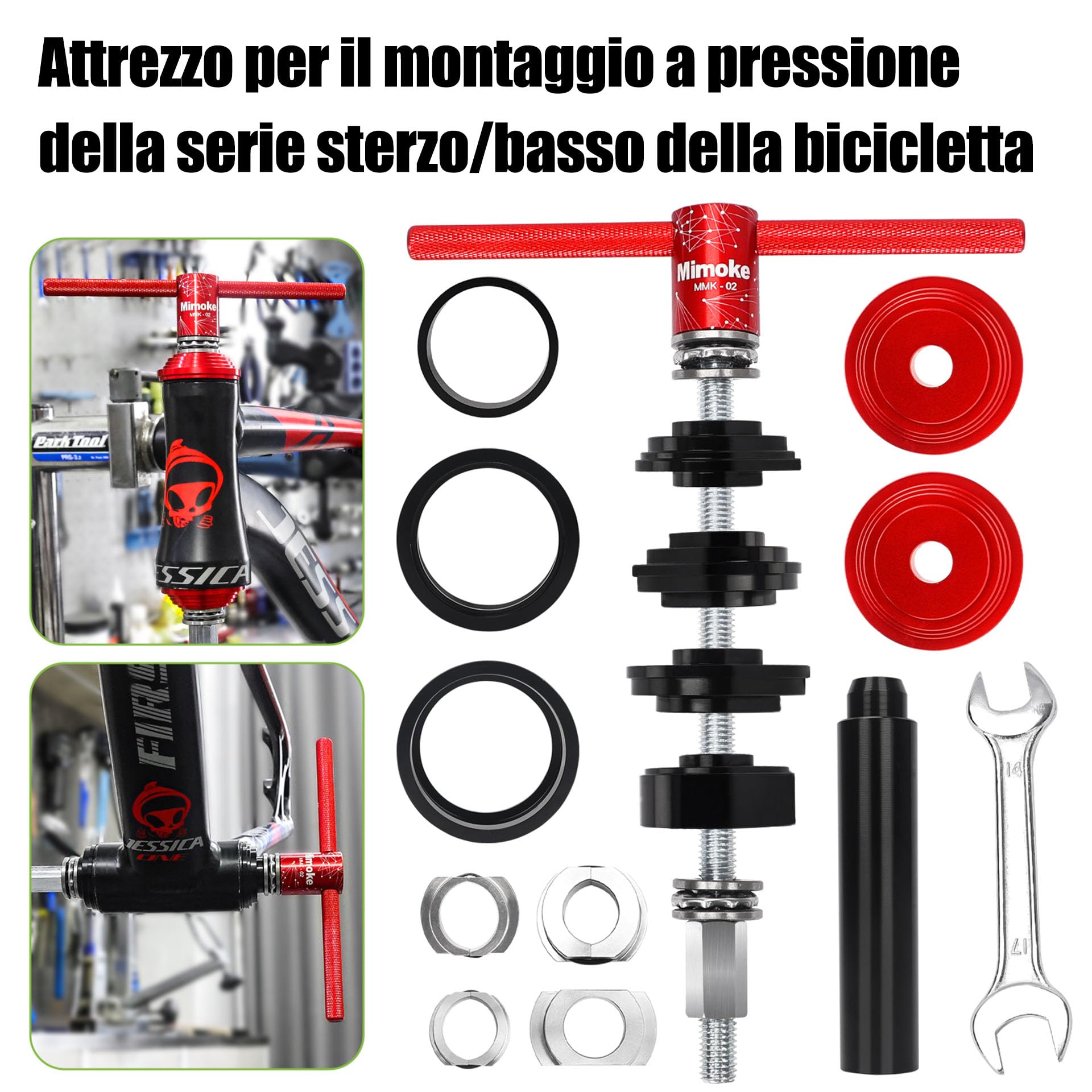 Mimoke Kit Inferiore Bicicletta per installare e Rimuovere Il Supporto Strumento Professionale per Cuscinetto Interno BB86 BB30 BB91 BB92 PF30