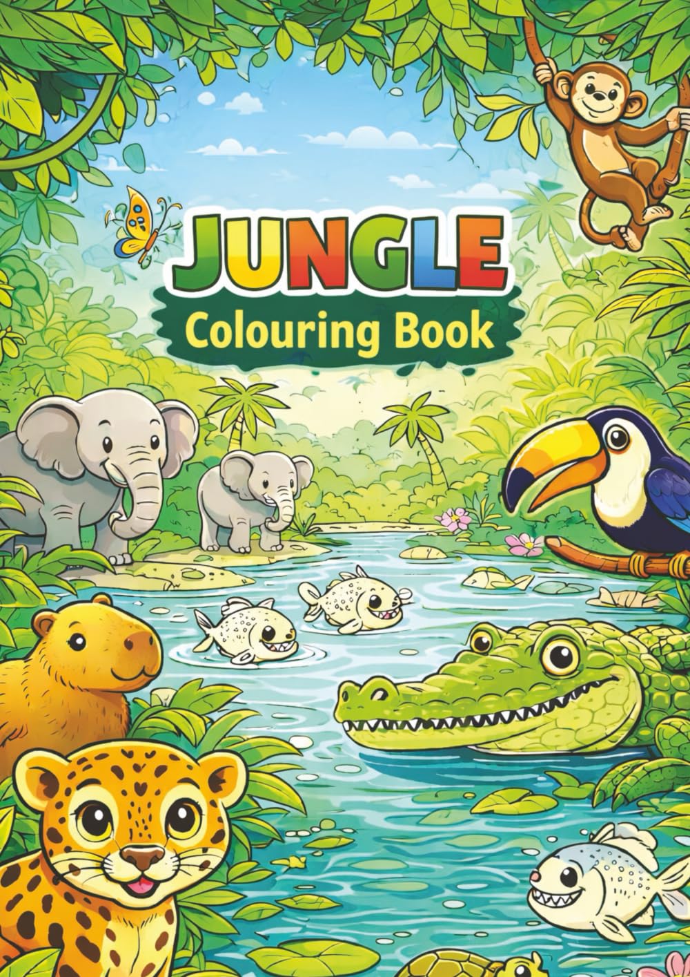 Jungle Colouring Book