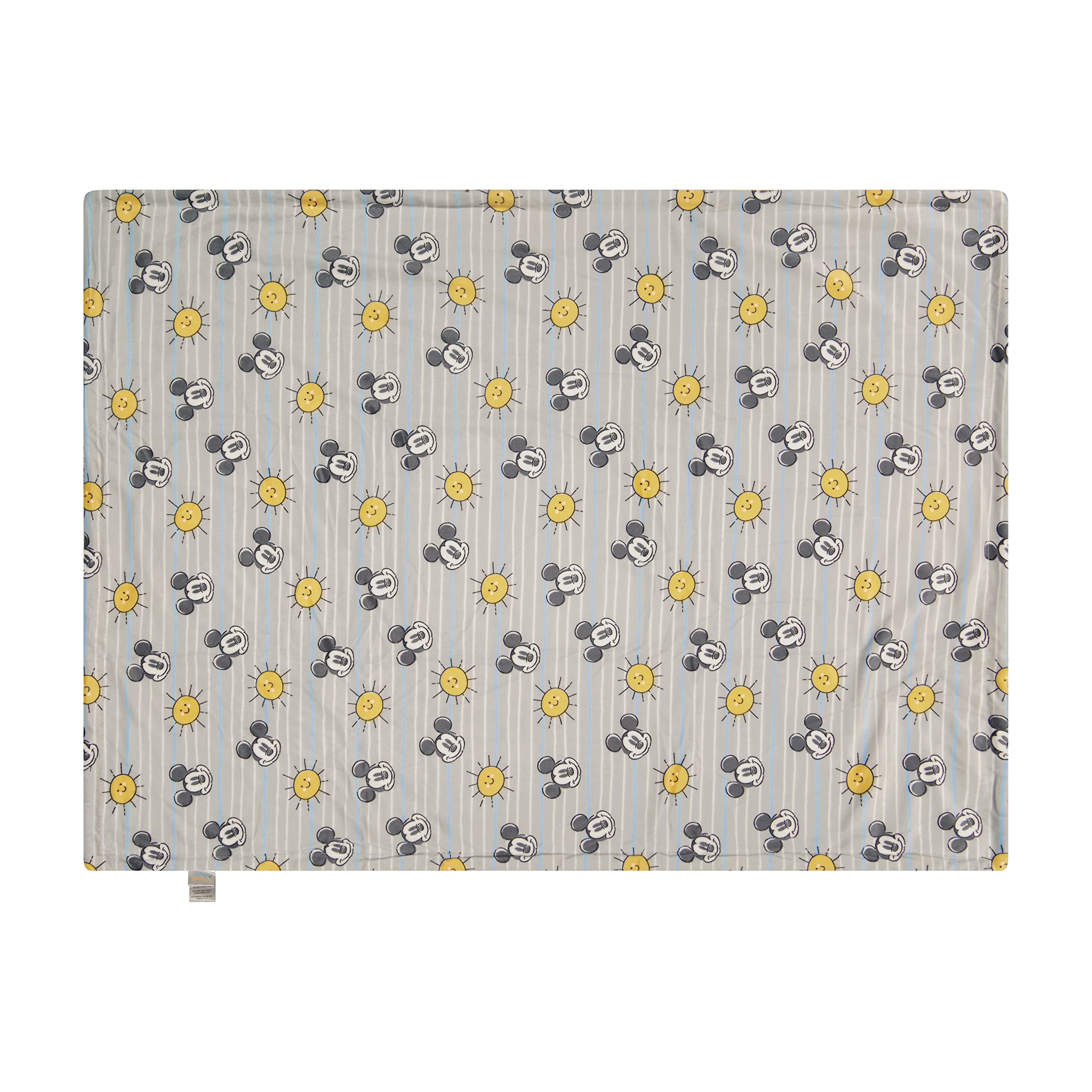 Disney Character Fuzzy - Coperta per neonati in visone e sherpa, ultra morbida e soffice visone Sherpa per neonati, misure 30 x 40 cm