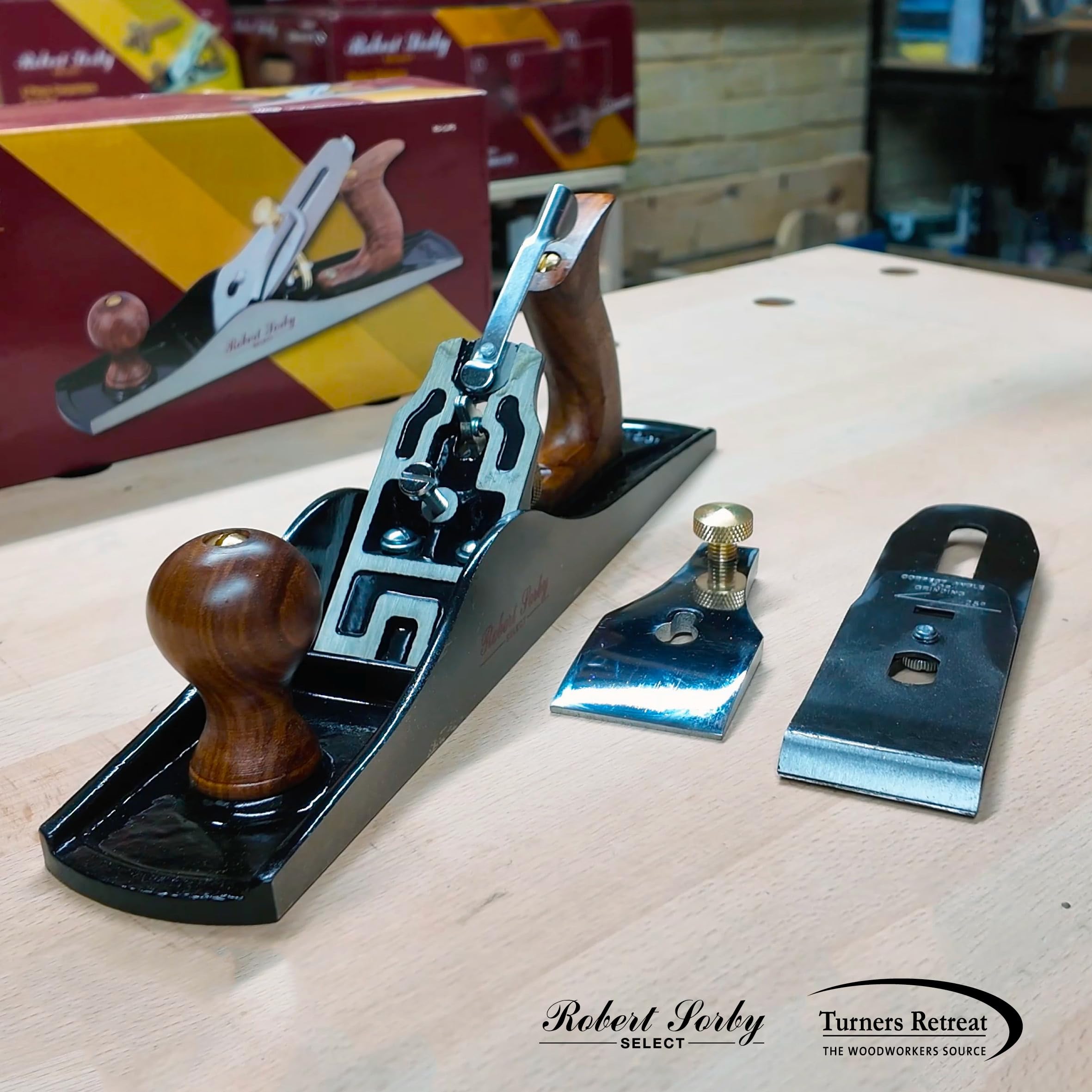 Robert Sorby Select Pialla da Sgrosso No.5, Corpo in Ghisa, Lama da 50 mm in Acciaio ad Alto Tenore di Carbonio, Pialla da Banco per Lavorazione del Legno