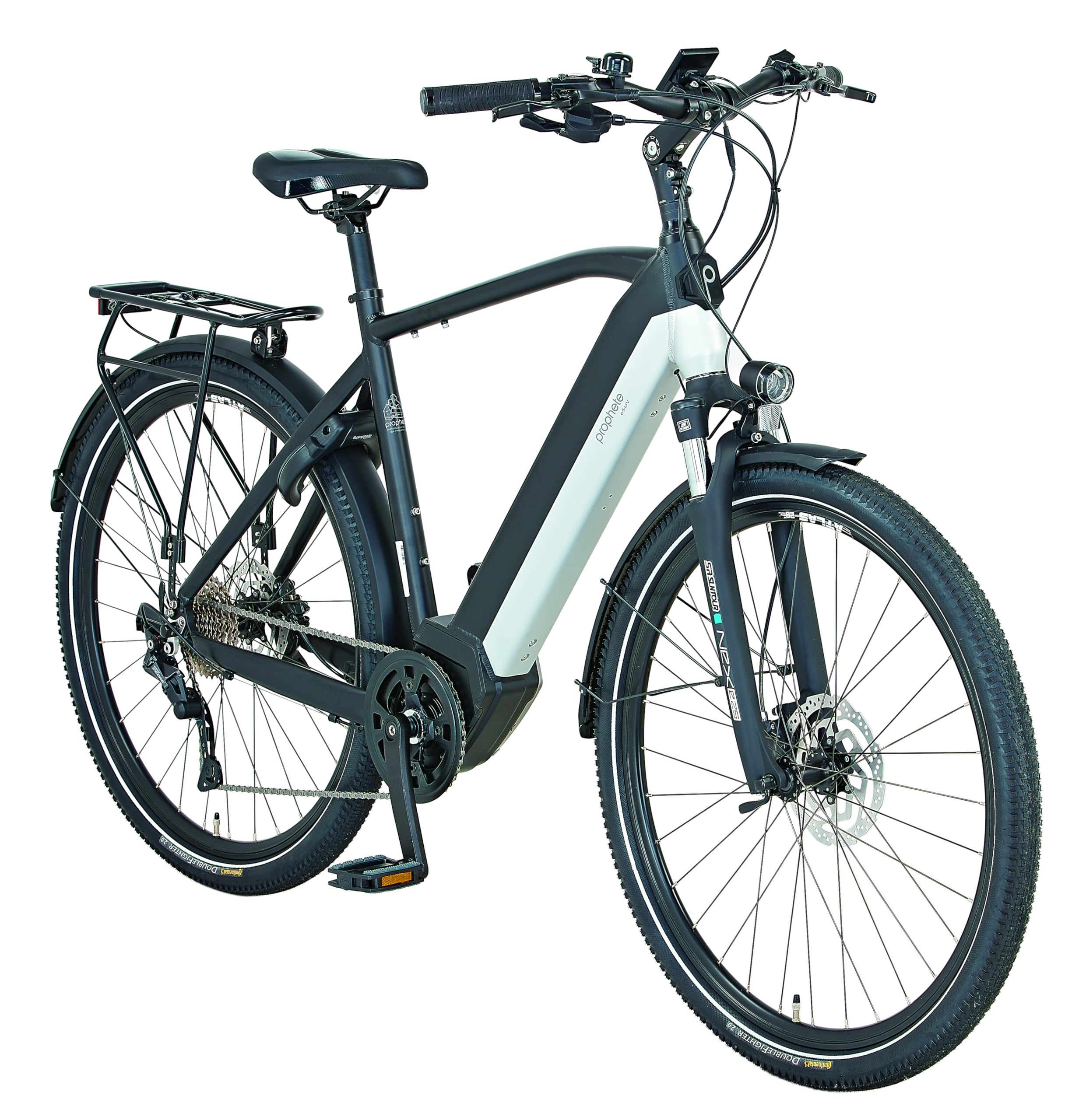 Prophete Entdecker 5.0 Trekking E-Bike 28 Zoll - 630 Wh - Integrierter Akku - Mittelmotor - 10-Gang Kettenschaltung - HDY. Scheibenbremse - Rahmenhöhe 52 cm