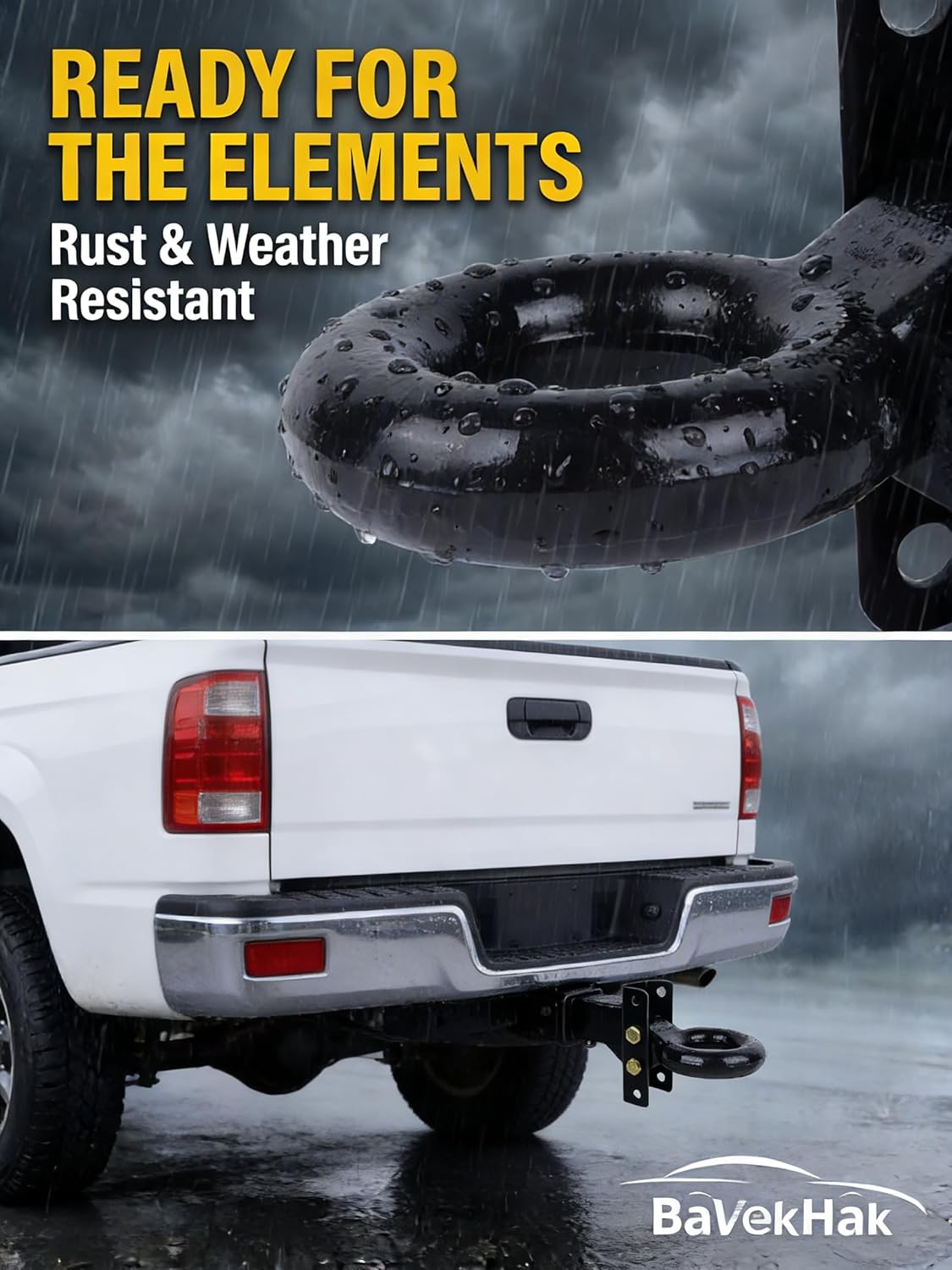 Adjustable Lunette Ring for Pintle Hitch, 14,000 lbs GTW Heavy Duty Forged Steel 3-Position Channel Mount, 3" Inside Diameter Coupler for Construction, Agricultural, and Off-Road Towing