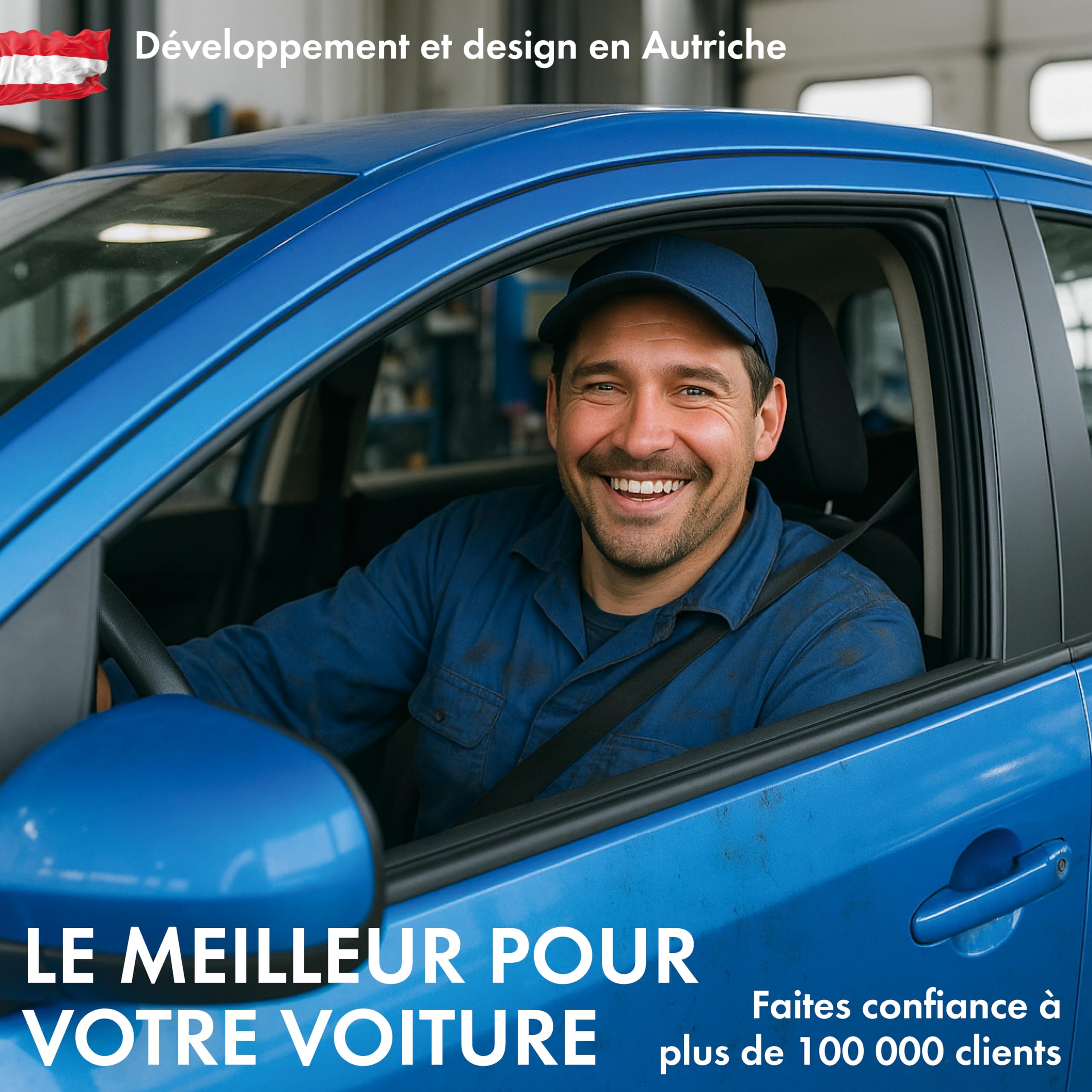Walser Housse de siège Auto Protector, 2 Housses de siège Auto pour sièges Avant, Housse de Place Voiture 100% imperméable et Anti-salissures, Housses de Place d'atelier Noires