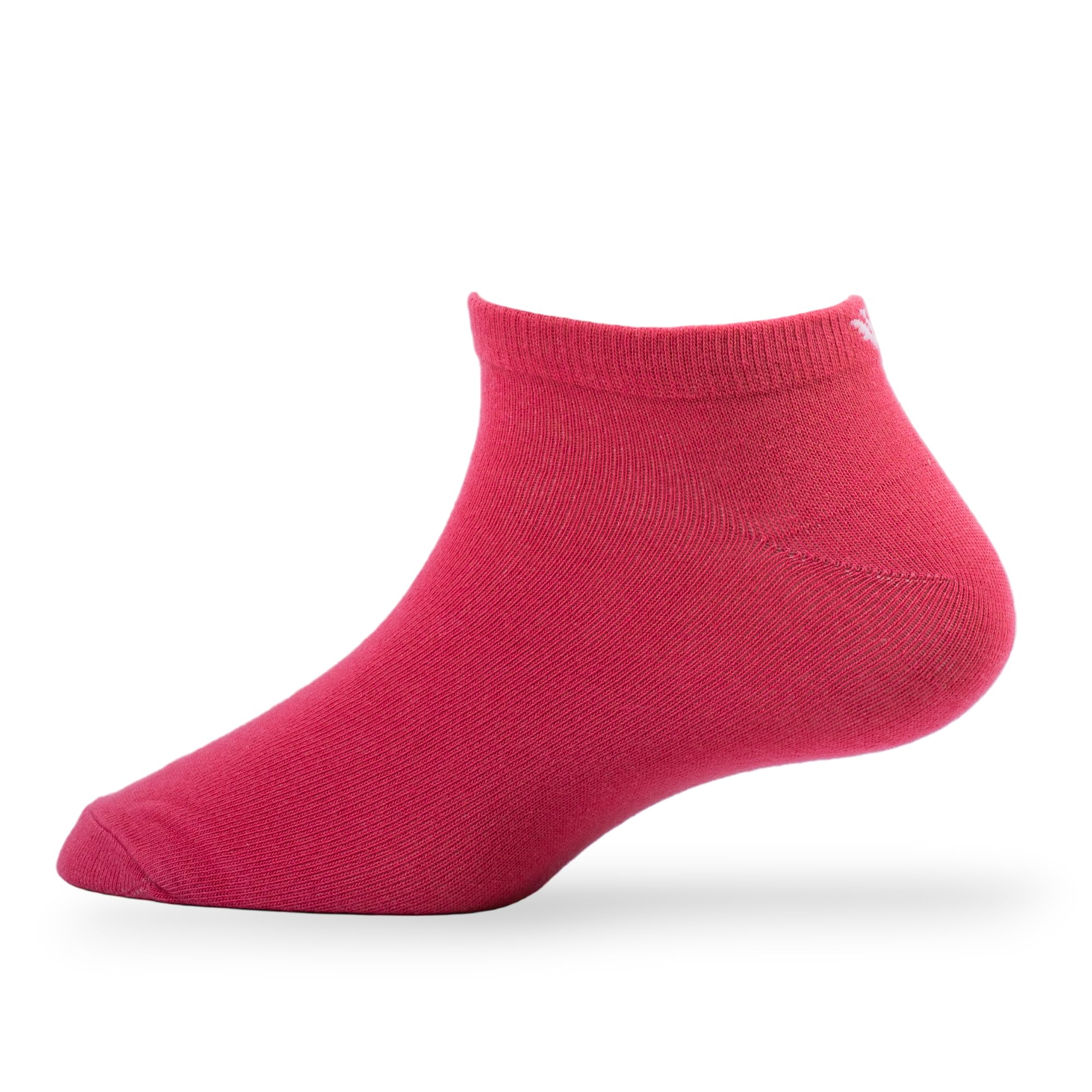 Women's_Socks Pink Colour Cotton Fabric Solid Free Size Low Ankle Length Casuals Wear Socks Pack Of 1 W1-6015-image-10