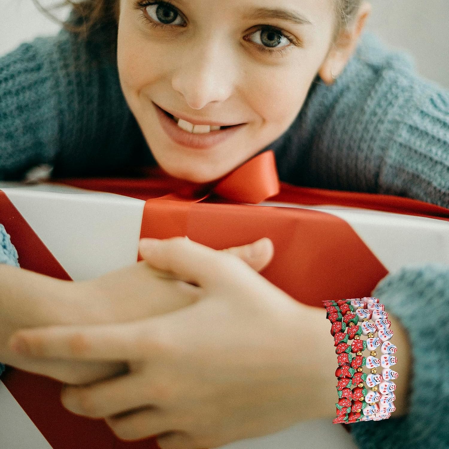 Taouzi Surfer Heishi Bracelets for Women Bulk Handmade Stackable Stretch Friendship Bracelets Christmas Jewelry Gifts for Women - Image 6