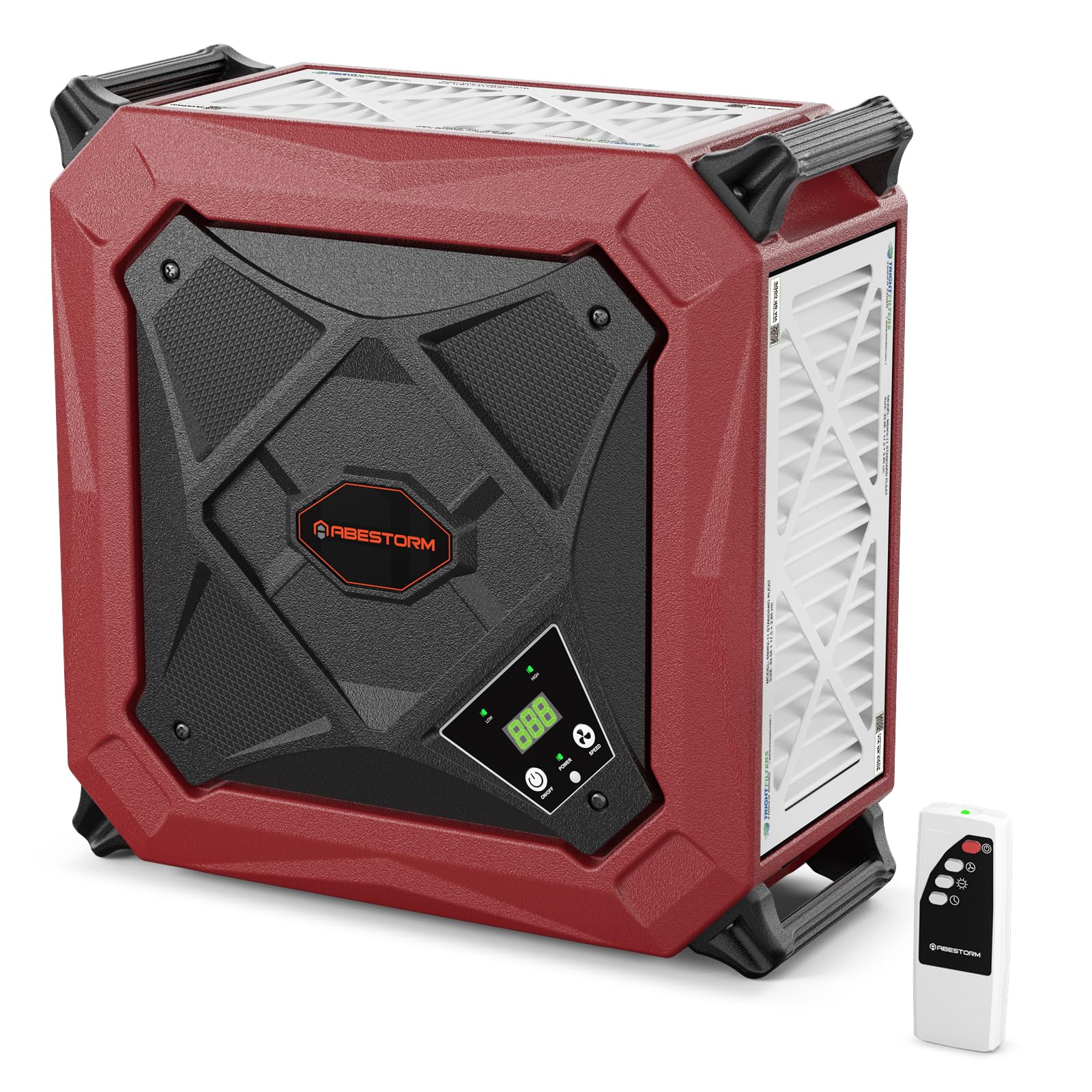 Abestorm - Sistema di filtrazione dell'aria 1080CFM, collettore di polveri da officina con potente ventilatore a vortice, adatto per la lavorazione del legno, garage, officine, fino a 1100 mq. ft.