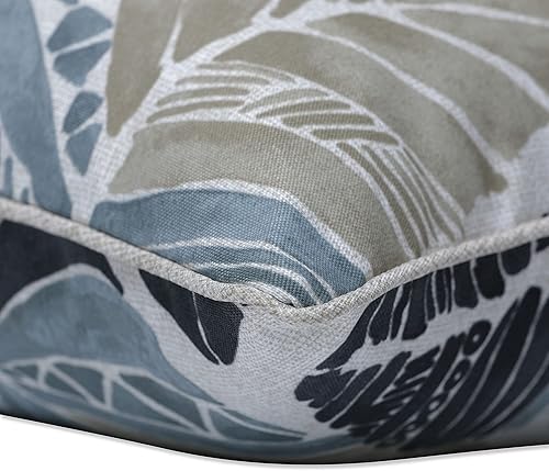 Vista 38 de Pillow Perfect Almohadas lumbares para exteriores/interiores, 11.5 x 18.5 pulgadas, azul marino Delray, 2 unidades Azul Delray Navy