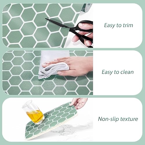 Miniatura 5 de Glotoch - Forro antideslizante para estantes, 12 x 20 pulgadas, no adhesivo, impermeable, para gabinetes, cajones, refrigerador, estanterías de