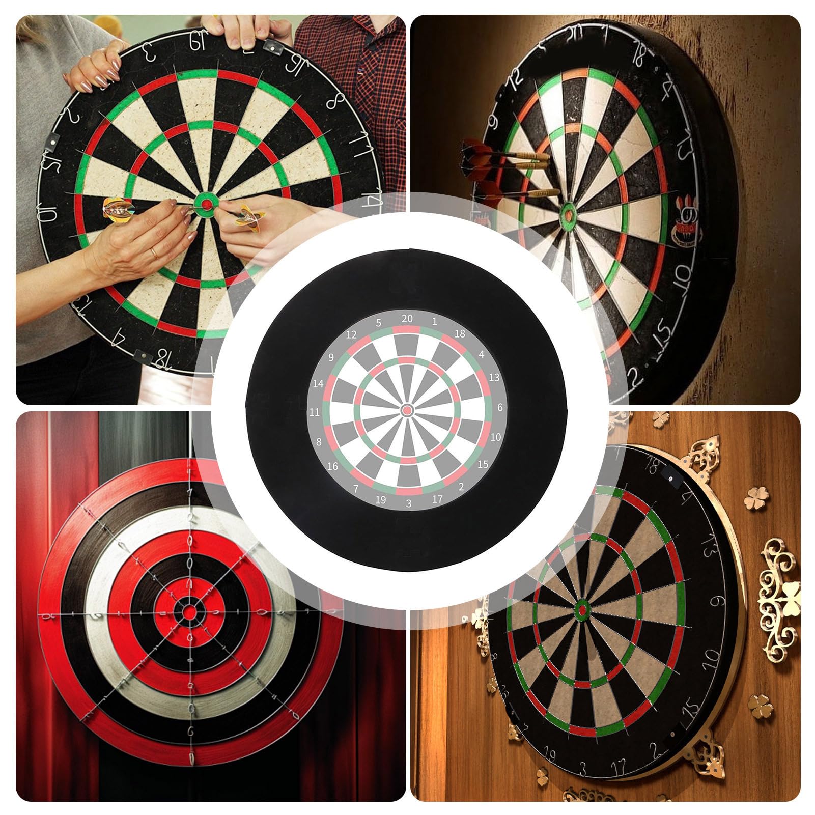 Anello di Protezione per Dart Freccette, Anello Cont-Our Freccette, Protettore Murale per Target Freccette, Surrounds Dartboard Surround Protezione Parete