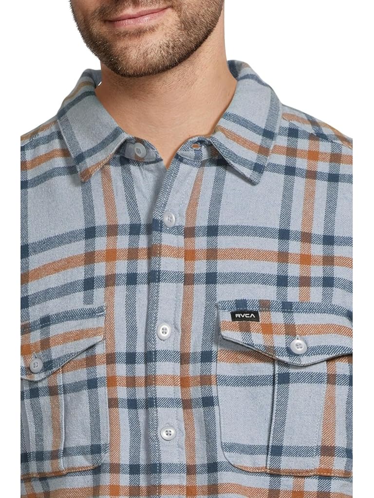 Blue RVCA Hughes Flannel