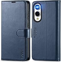 TUCCH Custodia per Galaxy S25 Edge, Cover Pelle Sintetica Portafoglio Blocco RFID Supporto Slot Porta Carte TPU Protezione Completa Magnetico Cover Libro per Galaxy S25 Edge 5G (6,7" 2025), Blu