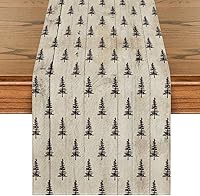 Vista 41 de Artoid Mode Red Xmas Tree Christmas Table Runner, Seasonal Winter Kitchen Dining Table Decoration for Home Party Decor 13x72 Inch