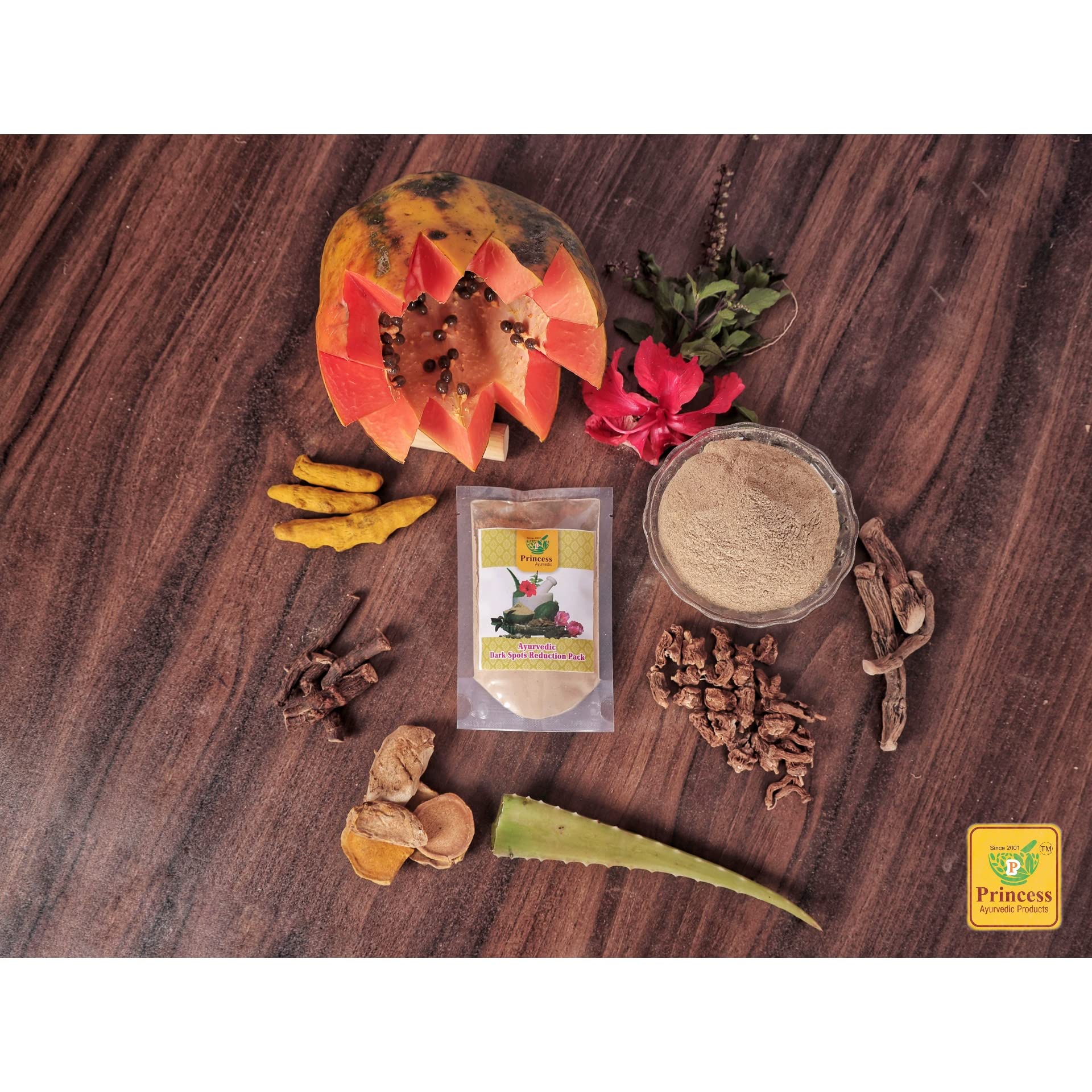 Princess Ayurvedic Dark Spots Reduction Pack 60gm (Pack of 2 - 30g*2)