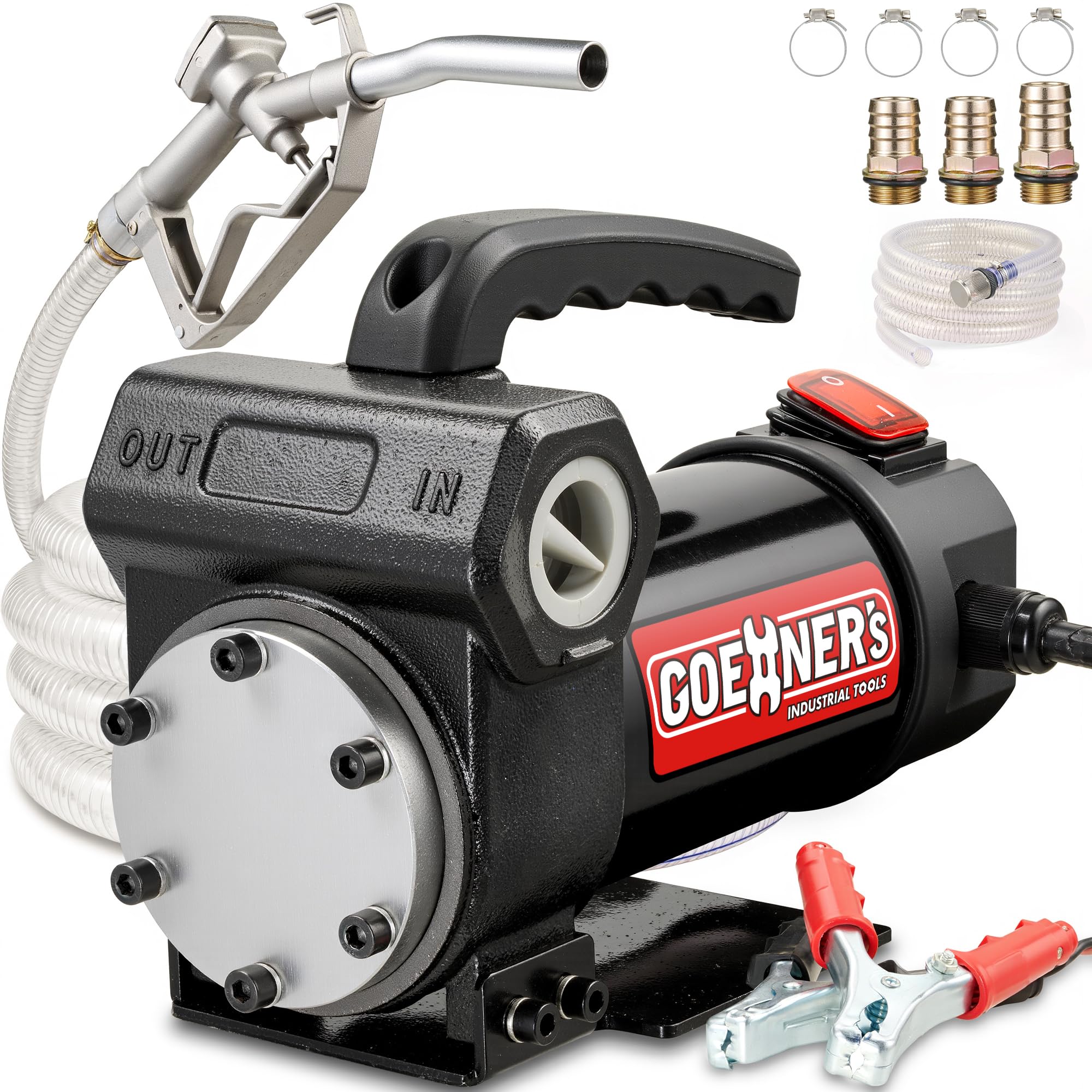 Photo 1 of *NON-FUNCTIONAL*
BJOSSTY 12V Fuel Transfer Pump Kit 15GPM - High Flow Diesel Transfer Pump with Self-Priming & Overheat Protection