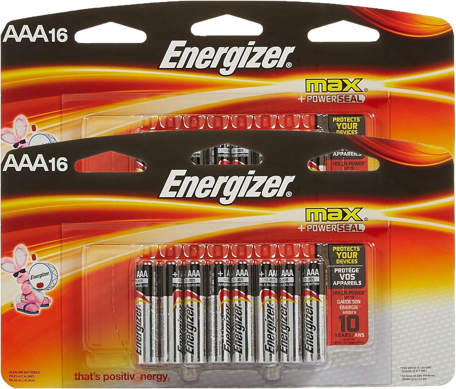Energizer AAA Max Alkaline E92 Batteries Made in USA