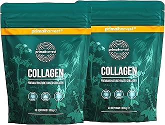 Primal Harvest Collagen Powder (60 Servings) - Bioactive Premium Complex - Sustainable Grass Feeding - Collagen Hydrolysate - Tasteless - Optimal Solubility