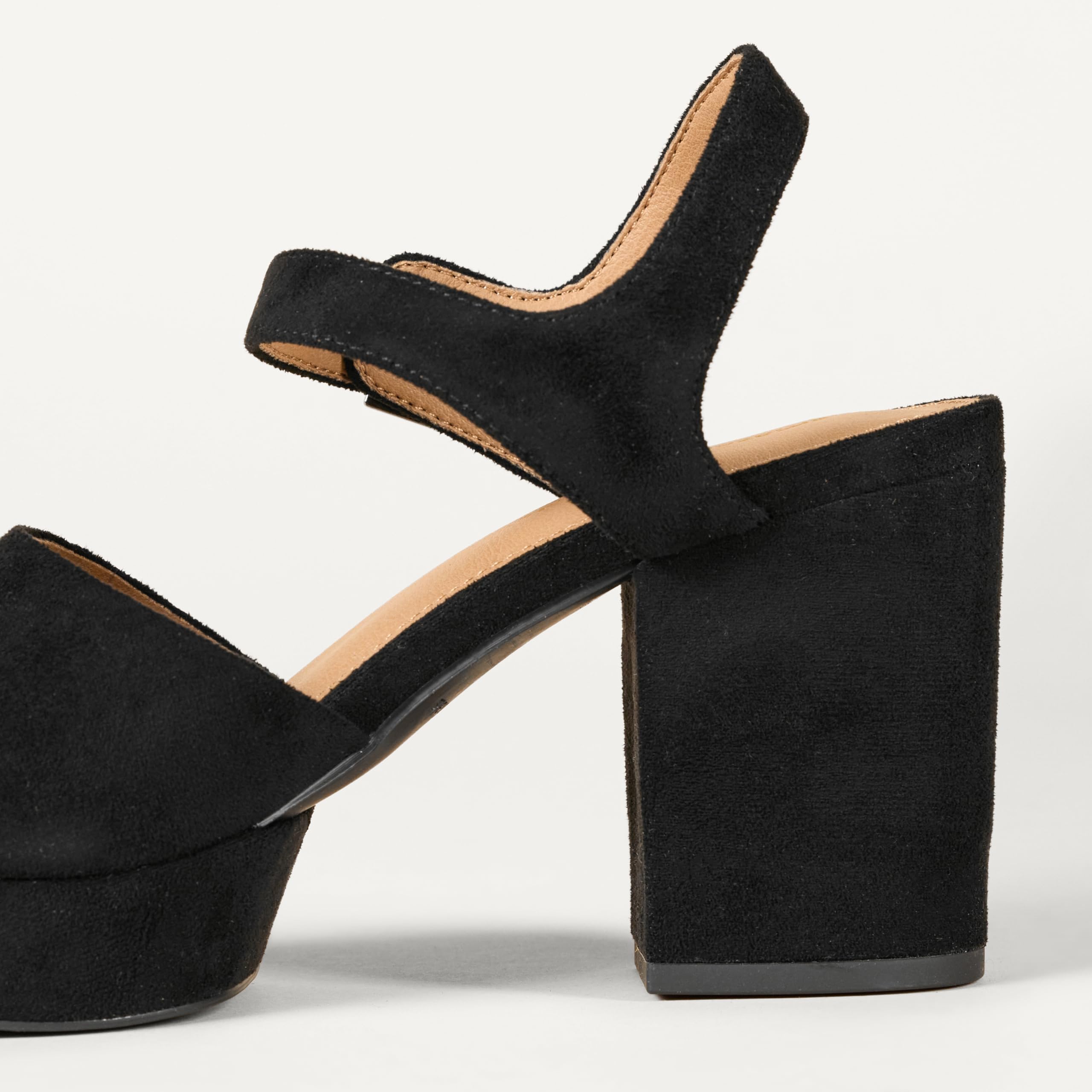Amazon Essentials Donna Sandalo con Tacco e Plateau